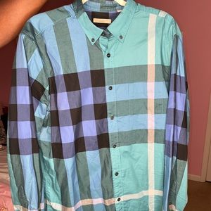 Burberry long sleeve button down shirt